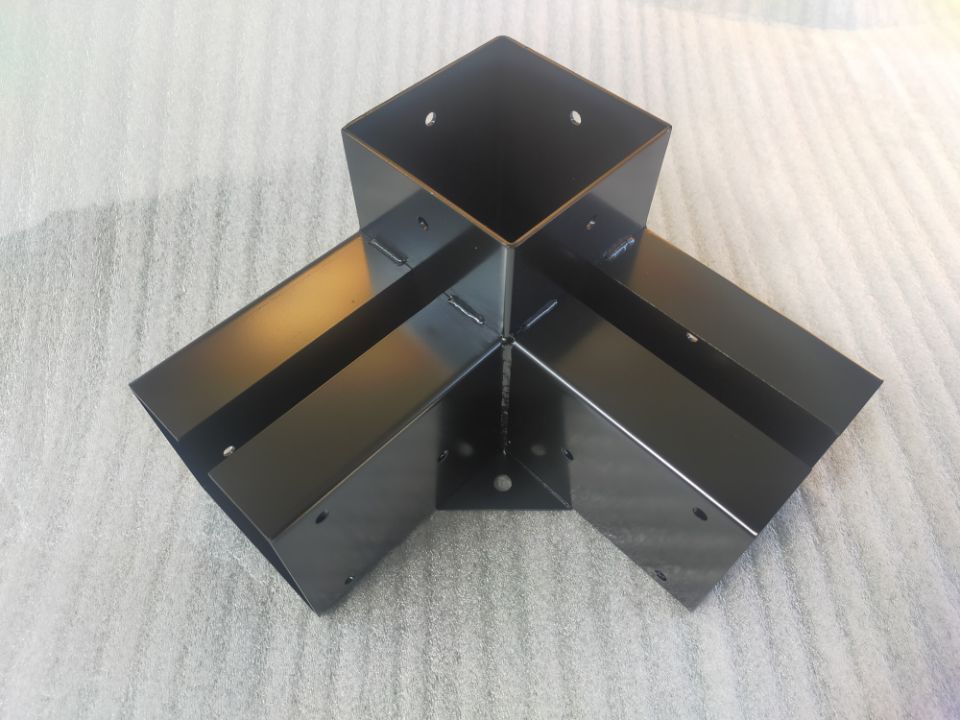 Iron 4*6 Post Base Pergola Bracket with Double Ant-irust Coating and Upgraded Design