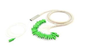 Wholesale Fiber Optic 1x16 SC APC PLC Splitter 1 meter Mini Steel Tube 900um from china suppliers