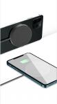 8mm Distance Round 15W Magnetic Wireless Charger Metal Bracket