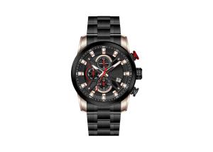 Wholesale Male Anolog Quartz Wrist Stainless Steel Watch Solid SS Bracelet from china suppliers