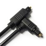 facotry outlet Toslink Digital Audio Cable Black OD4.0 Square Interface 90° 0.5M
