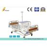 Buy cheap 3 Position Hand Operated Medical Hospital Beds with Stainless Steel Guardrail from wholesalers