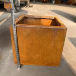 Corten Steel Square Rusty Planter Boxes Weather Resistant For Flower