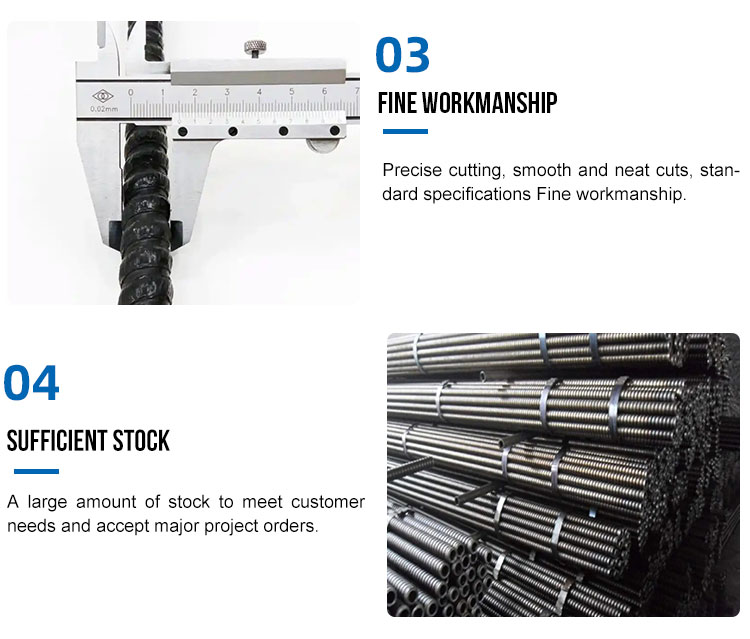 Gj25 Gj28 Gj32 Hollow Anchor Bar For Processing Service Hot Rolled