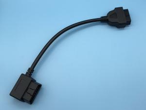 Wholesale OBD2 OBDII 16-Pin J1962 Right Angle Male to Female Extension Round Cable from china suppliers