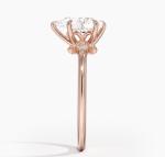 14K 0.77ct Rose Gold Pear Cut Wedding Moissanite Jewelry Gold Ring