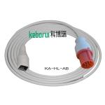 OEM ODM 3.2M GE Hellige IBP Cable To Abbott IBP Cable