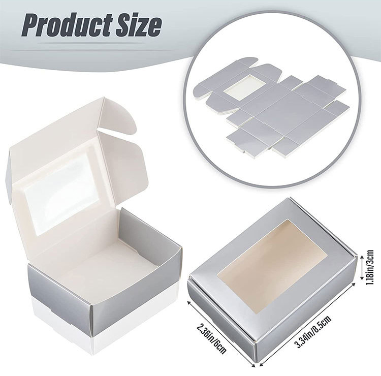 Shampoo Custom Logo Small Airplane Cosmetic Folding Paper Packaging Box with Clear Window