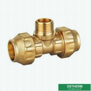Wholesale SS Sleeve Tee Screw Brass PE Compression Fittings CW617N from china suppliers