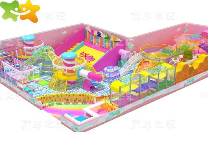 Antirust Children'S Indoor Jungle Gym , Soft Play Centre Equipment Food Grade Plastic