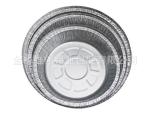 Silver Color Aluminum Foil Pans 7 Inch Round Foil Take Out Pan Custom Thickness