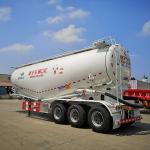 Pneumatic Dry Bulk Powder Cement Semi Trailer Tanker Truck To Mozambique