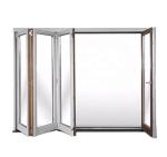 ODM OEM 3 Panel Bi Fold Doors Windows Double Glazed
