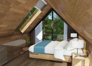 Wholesale Brown Light Wood 1 Bedroom Prefab Home / Large Prefab Homes For Tourism Development from china suppliers