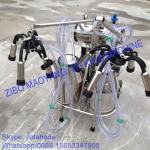 For EU market,Vacuum Pump Typed Double Buckets Mobile Milking Machine,good price