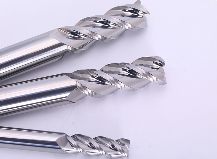 Durable Tungsten Carbide Flat End CNC Milling Cutter For Aluminum Alloy Cutting Tools