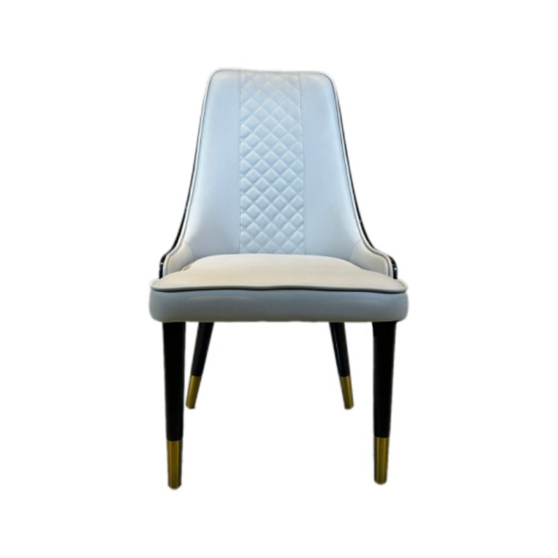 Wholesale Dining Room Luxury PU Leather Solid Wood Chair Hotel Furniture Restaurant
