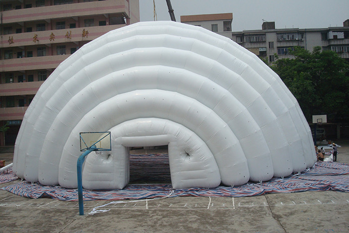 Amazing FR Rip Stop Nylon White Globe Marquee Inflatable Exhibition Tent