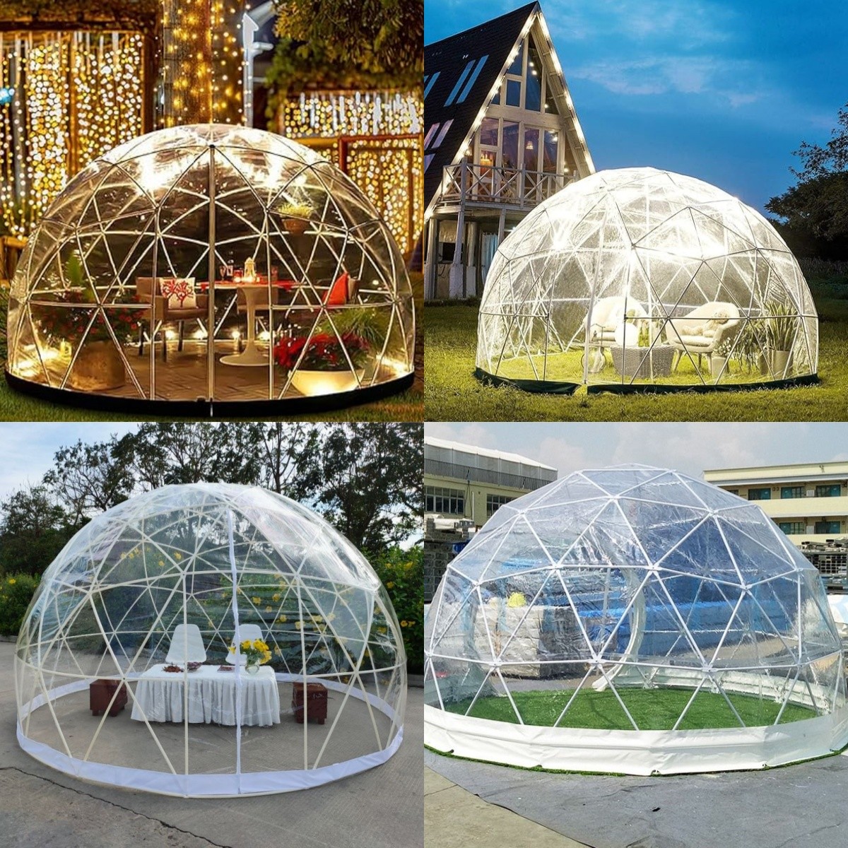 Customzied Commercial Outdoor Clear Inflatable Bubble Tent Inflatable Trestle Tent