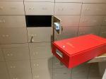 UL Certificate lock Aluminum Alloy Plate Bank Safe Deposite Box With Golden