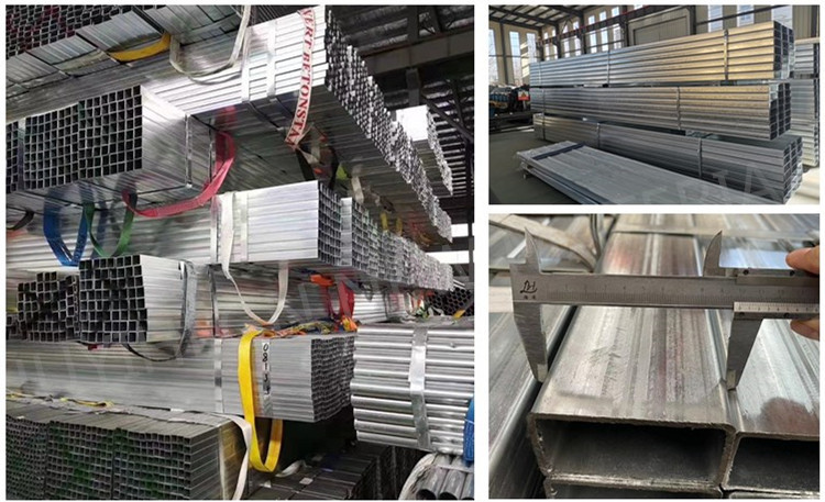 Hot Rolled Square Galvanized Steel Pipe 4m - 10m Straight Seam Welded Pipe