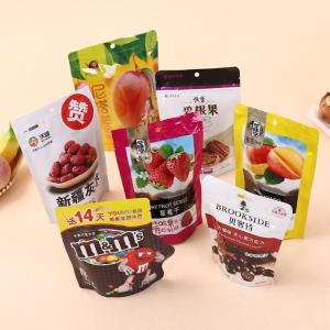 Wholesale Custom Logo Print Food Packaging Bags Heat Seal Aluminum Foil Zipper Plastic Pouch from china suppliers