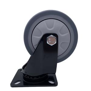 Wholesale 3 Inch TPR Rubber Caster Wheel with Swiveling Top Plate from china suppliers