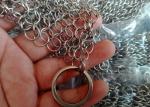 High Grade Metal Chain Mail Pot Scrubber 4×4inch Anticorrosive