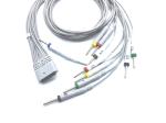 10 Leads IEC/AHA 0.25mA DIN3.0/Banana4.0/Snap/Clip Holter ECG Cable MedEX ECG200