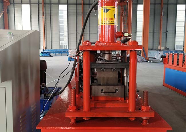 Galvanized Roller Shutter Door Making Machine , Shutter Profile Machine Sidewall 16mm