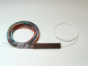 Wholesale Mini Tube 1x16 Fiber Optical Splitter Bare PLC Colorful Legs Blister Packing from china suppliers