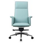 Customized Exclusive Modern Leather Blue Swivel Desk Chair