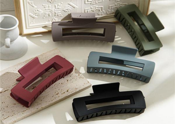 Ins resin headbands accessories Morandi Hair grab clip simple large girl grab