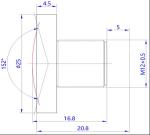 HD 3 Megapixel M12 MTV Mount Lens 156 Degree Wide Angle 156°114°80° DHV
