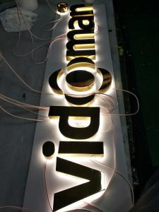 Wholesale 3D Custom Acrylic Lighted Channel Letter Signs 12000K For Bus Station Public Building from china suppliers
