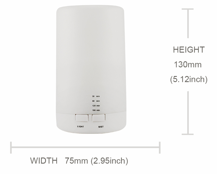 Desktop 70ml USB Essential Oil Aroma Diffuser With LED Light