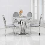 Round Marble 0.34m3 SS Dining Tables Italian Modern Light Luxury Style