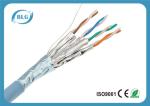 Four Pairs Shielded Cat6a Shielded Bulk Cable Solid Stranded Bare Copper