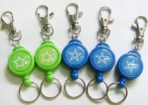 Wholesale 32mm Retractable Metal ID Badge Reel , Yoyo Key Holder With Dome Epoxy Sticker from china suppliers