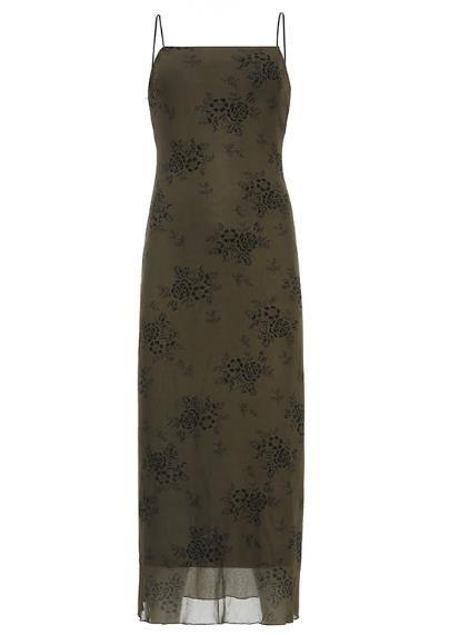 Custom Apparel Manufacture Women'S Printed Suspender Dress One Collar Casual