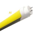 Energy Efficient T8 LED Tube Yellow Cover With Flicker Free 6000K 140lm/W Triac