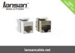 Zinc Alloy Nickel Free Cat6a Keystone Jack Rj45 , FTP Sheild Toolless Keystone