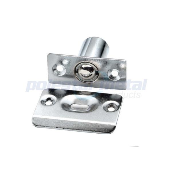 1'' Interior Matte Black Door Hardware Adjustable Drive In Ball Catch For Hotel