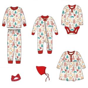 Wholesale Kids Christmas Pajamas Children Sleepwear Children's Pajama Sets Girls And Boys Cartoon Halloween Pajamas Baby Kids Romp from china suppliers