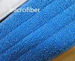 Microfiber Wet Mop Heads 13 * 49cm Twisted 480gsm Absorbent Nylon Self-adhensive