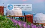 5m Height 6m Tempered Glass Glamping Dome Tent With Glass Door