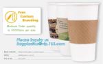 Cup Sleeve, Corrugated Up Sleeve With Printing, Brand Logo, Hot Paper Cup,Cup
