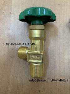 China high pressure gas cylinder valve brass material Gas Cylinder Valve Cga 540 on sale