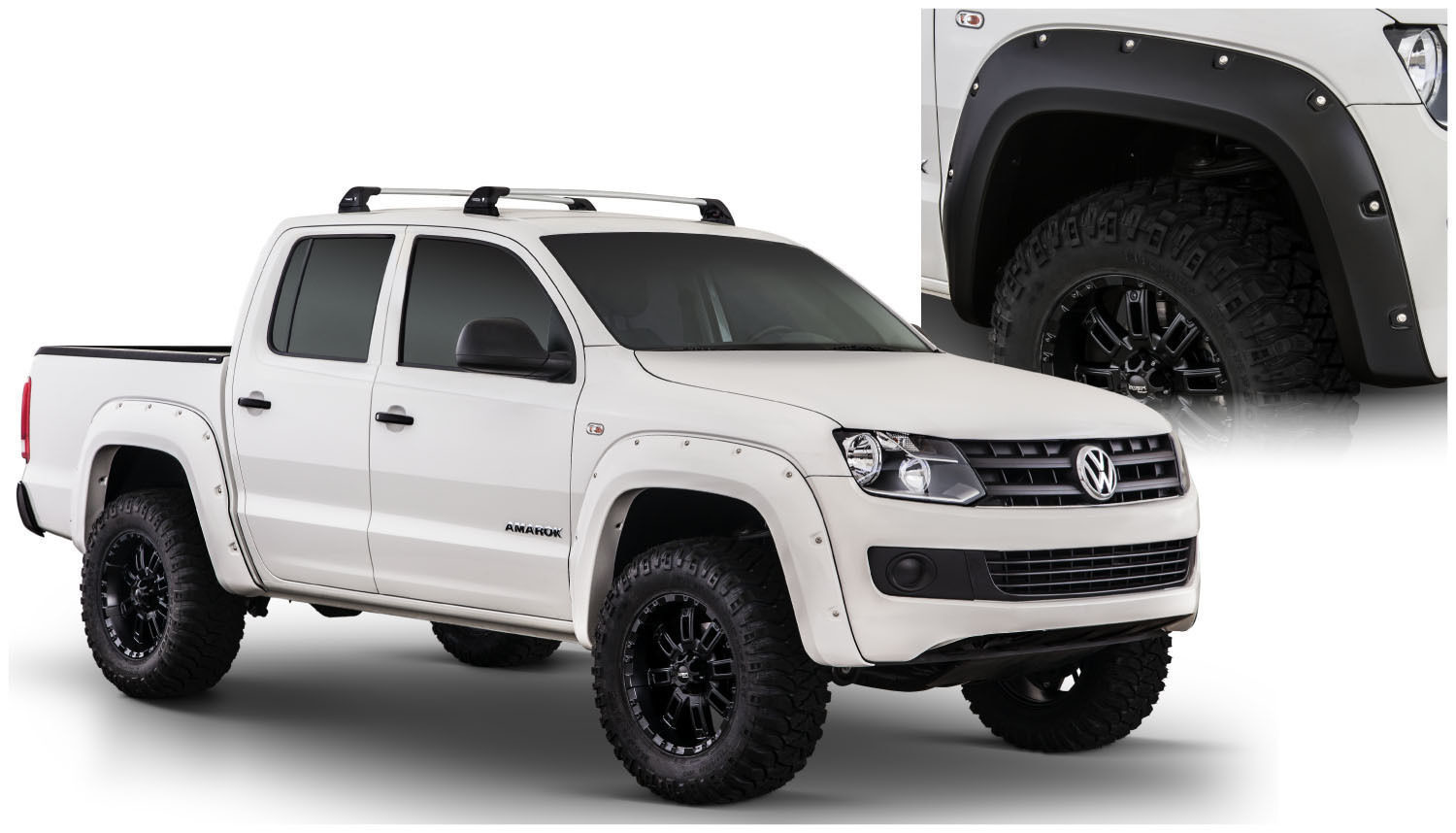Amarok 2011 2012 2015 2016 Modified Wheel Arch Flares / Over Fender Garnish