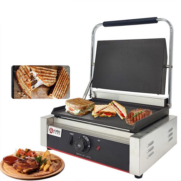 Interchangeable Sandwich Plates Electric Sandwich Panini Grill for Hotel